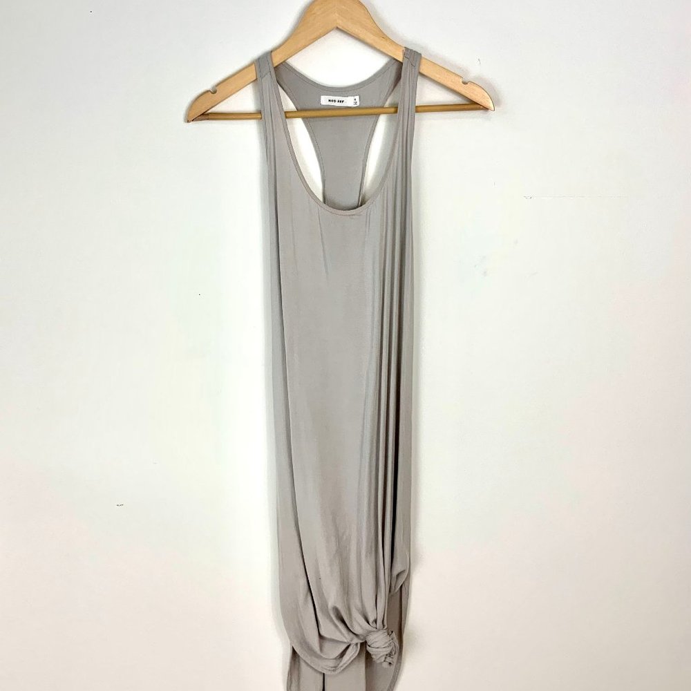 Santa Barbara Criss Cross Jersey Dress - Gray